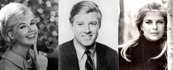 The original vision: Doris Day, Robert Redford and Candice Bergen